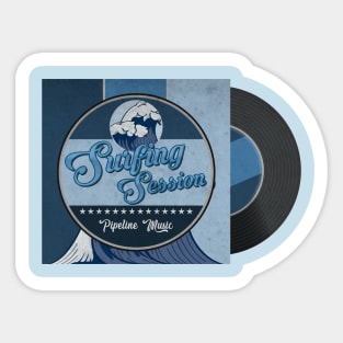 Vintage Surfing LP Sticker